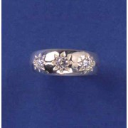 SPC 7mm WIDE CZ GYPSY RING