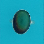 SPC 18x13mm OVAL MOODSTONE RING