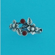 SPC CORNELIAN FLOWER RING              -