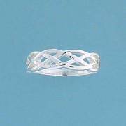 SPC 6mm OPEN CELTIC HALF PLAIT RING