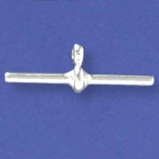 SPC 34mm SOLID SILVER PLAIN T BAR