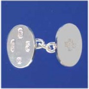 SPC 17x12 OVAL MILLENIUM MARK CUFFLINK =