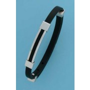 SPC BLACK RUBBER/SILVER ADJUSTABLE BRAC.