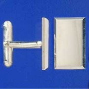 SPC 20X12mm SOLID RECTANGULAR CUFFLINKS