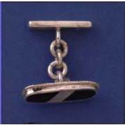 SPC ONYX/MOP CUFFLINK