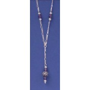 SPC AMETHYST BEAD Y CHAIN              =