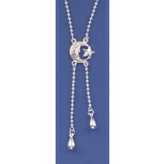 SPC BEAD Y CHAIN - MOON/STAR/TEARDROPS -