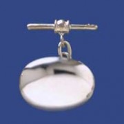 SPC OVAL POLISHED CUFFLINKS