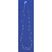 SPC 3 ROW INVISIBLE NECKLACE/3mm BEADS -