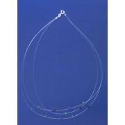 SPC 3 ROW ON/MAL/LAP INVISIBLE NECKLACE