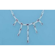 SPC SMALL TEARDROP IMM.AMETHYSYT CHAIN =