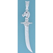 SPC CZ SET SABRE SWORD PENDANT-BLING   =