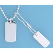 SPC DOUBLE DOGTAG 22" 3mm BEAD CHAIN