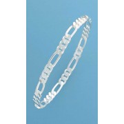 SPC 5mm WIDE FIGARO CHAIN SLAVE BANGLE =