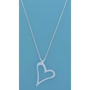 SPC 16" BOX CHAIN WITH CUTOUT HEART    =