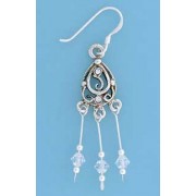 SPC CLEAR CRYSTAL DROP EARRINGS