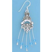 SPC BLUE CRYSTAL DROP EARRINGS