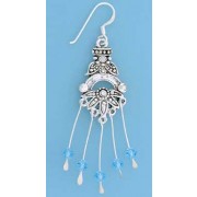 SPC BLUE CRYSTAL DROP EARRINGS