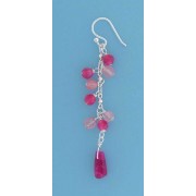 SPC S/BERRY-CHERRY QUARTZ DROP EARRINGS