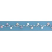 SPC WHITE/PINK/GREY SEED PEARL BRACELET