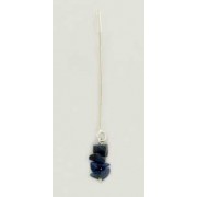 SPC SNAKE CHAIN LAPIS CHIPS DROP EARRING