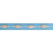 SPC LIGHT WOOD BEANS/BEADS BARLEY CHAIN