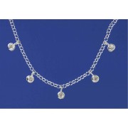 SPC 16" BELCHER CHAIN/CRYSTAL SET DROPS