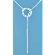 SPC 30mm SQ.BAR SNAKE CHAIN LARIAT     =
