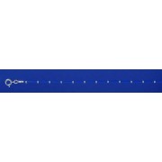 SPC 16in BLUE PVC BEAD CHAINS