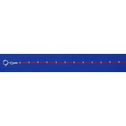 SPC 16in RED PVC/BEADS CHAIN