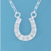 SPC 16mm CZ SET HORSESHOE/16" CHAIN   =]