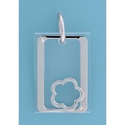 SPC CUTOUT FLOWER/CLEAR PERSPEX PEND.
