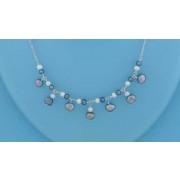 SPC GREY/WHITE PEARL NECKLACE