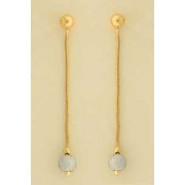 GWT SNAKE CHAIN DROPS/WHITE LASER BEADS