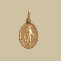 GWT 14mm OVAL MIRACULOUS MEDAL