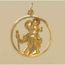 GWT LGE CUTOUT ST CHRISTOPHER