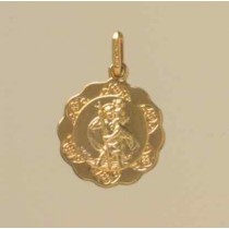 GWT 16mm FANCY HOLLOW ST CHRISTOPHER