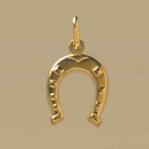 GWT HOLLOW HORSESHOE PENDANT