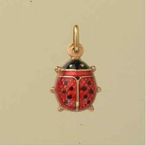 GWT ENAMELLED LADYBIRD CHARM