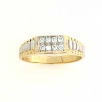GWT 9x6mm 8 STONE CZ RECT TOP RING