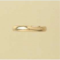 GWT 3mm D SECTION COURT WEDDING RING