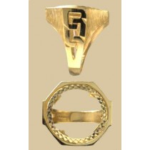 GWT CHAINLINK HEXAGON SOVEREIGN RING