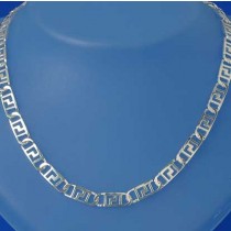 SWT 17" OVAL LINK GREEK KEY DESIGN CHAIN