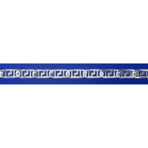 SWT 8in OVAL LINK GREEK KEY HEAVY BRAC