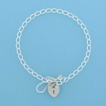 SWT 3.5g LITE CURB CHARM BRACELET