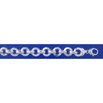 SWT HOLLOW SQ.SECT.ROUND LINK BRACELET