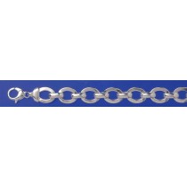 SWT HOLLOW SQ.SECT.OVAL LINK BRACELET