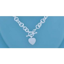 SWT 18" HOLLOW TIF HEART CHAIN