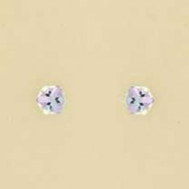 GPC 4mm CRYSTAL CUBE STUDS             =