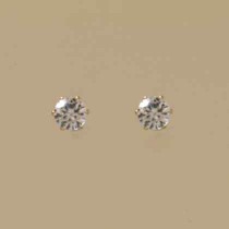 GPC 5mm CZ STUD EARRING                =